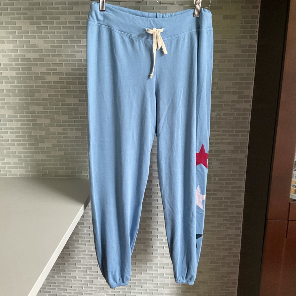 NWOT Sundry Blue Star motif Joggers, sizes: M